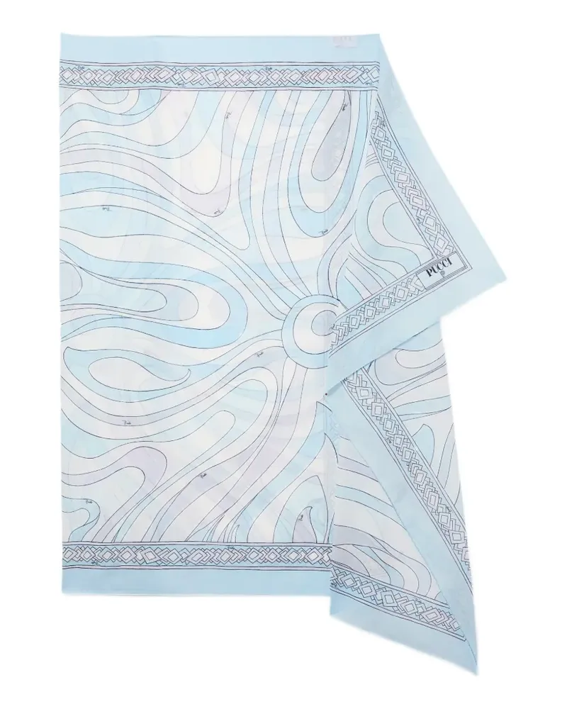 Emilio Pucci Sarong mit Marmo-Print - Blau Blau