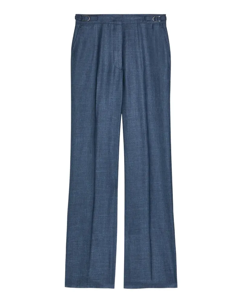 Gabriela Hearst buckle-detail trousers - Blau Blau
