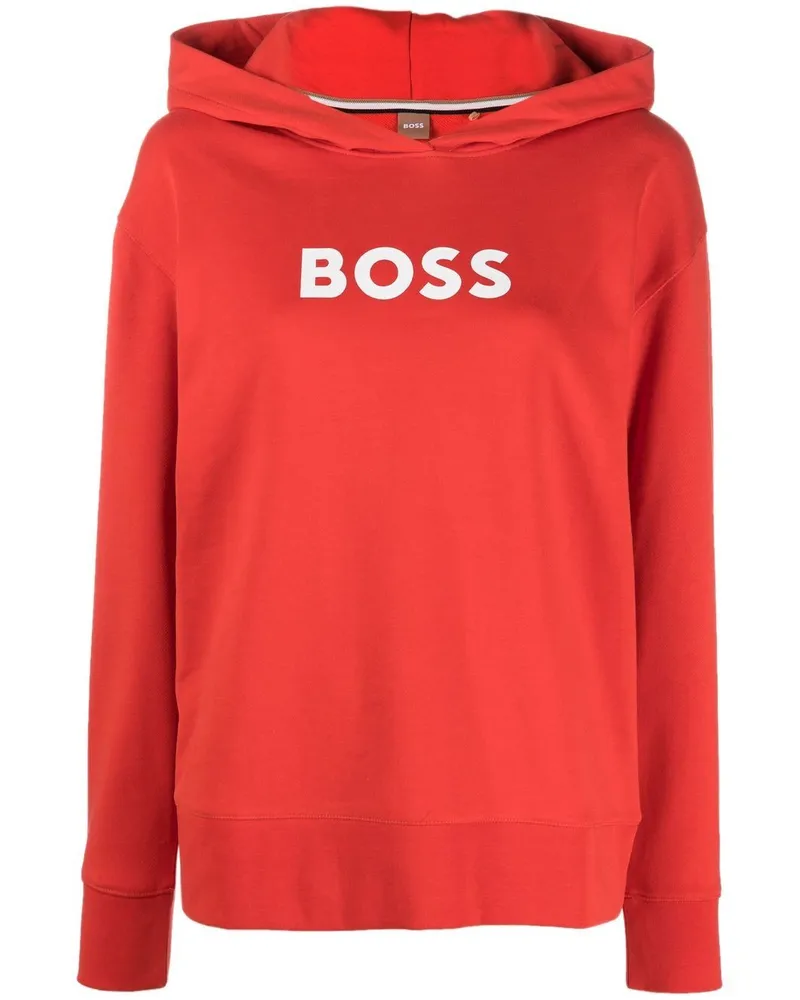 HUGO BOSS Hoodie mit Logo Rot