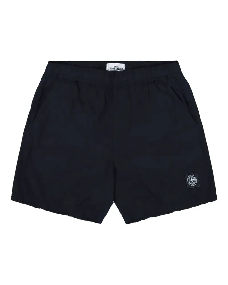Stone Island Badeshorts mit Logo-Patch - Blau Blau
