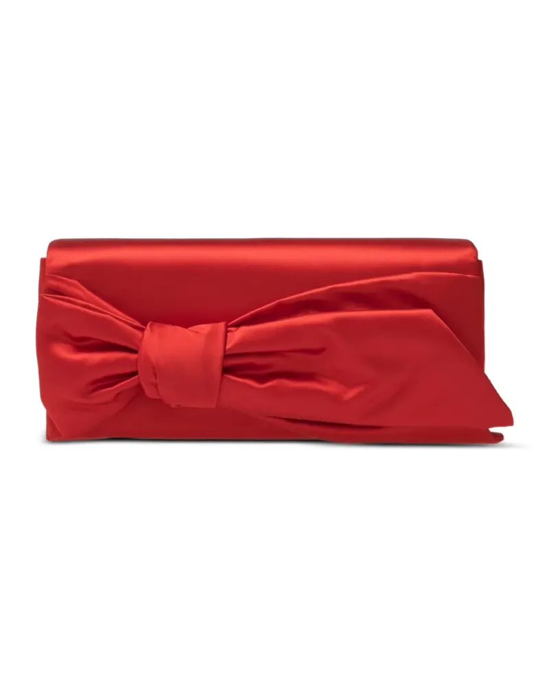 Carolina Herrera New York Karlita Clutch mit Schleife - Rot Rot