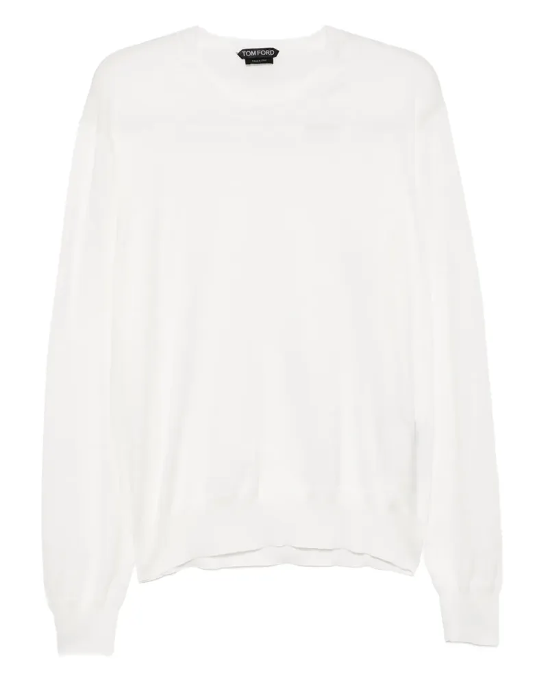 Tom Ford Klassisches Langarmshirt - Weiß Weiß