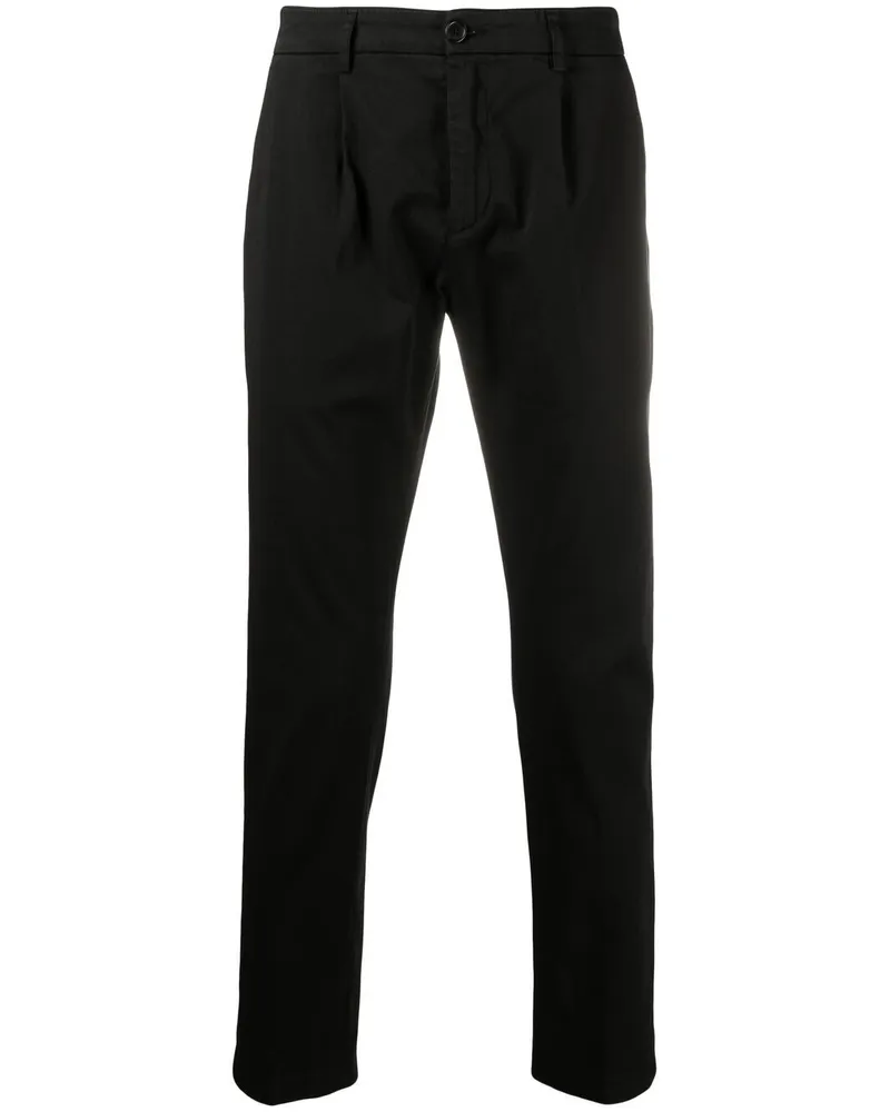 Department 5 Gerade Cropped-Hose - Schwarz Schwarz