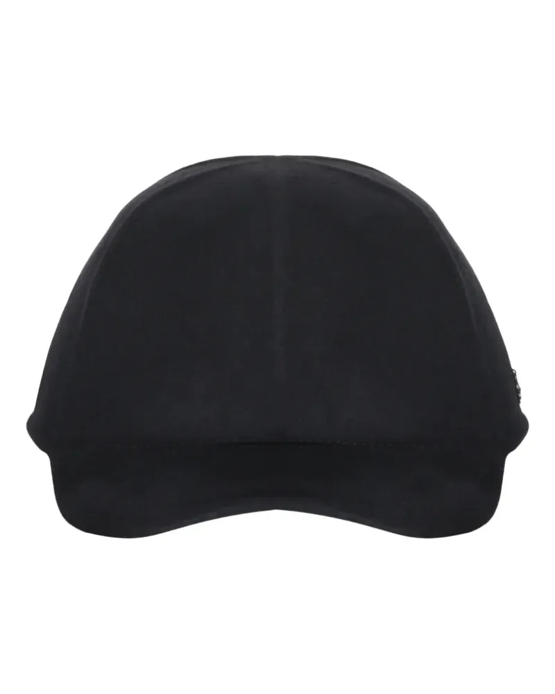 Ermenegildo Zegna logo-plaque baseball cap - Schwarz Schwarz