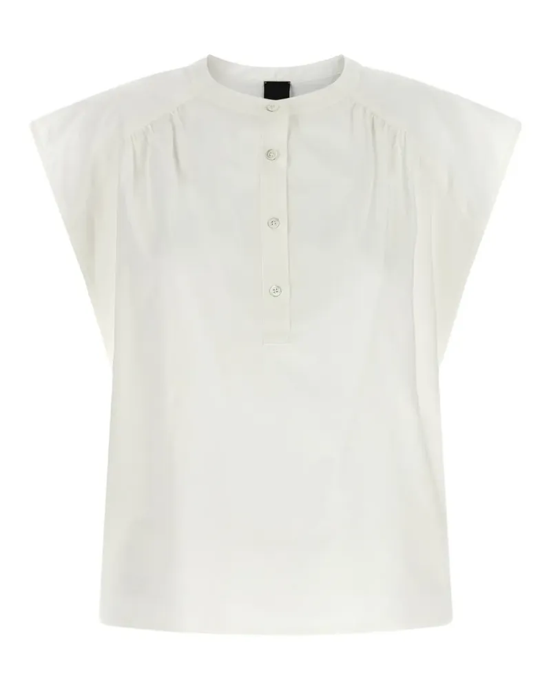 Pinko Bluse mit lockigen Ärmeln - Weiß Weiß