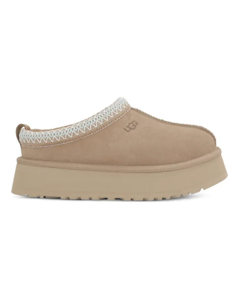 UGG Bestickte Mules aus Wildleder - Nude Nude