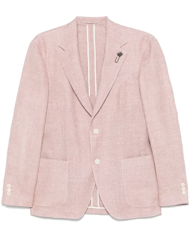 LARDINI Sakko mit Anstecknadel - Rosa Rosa