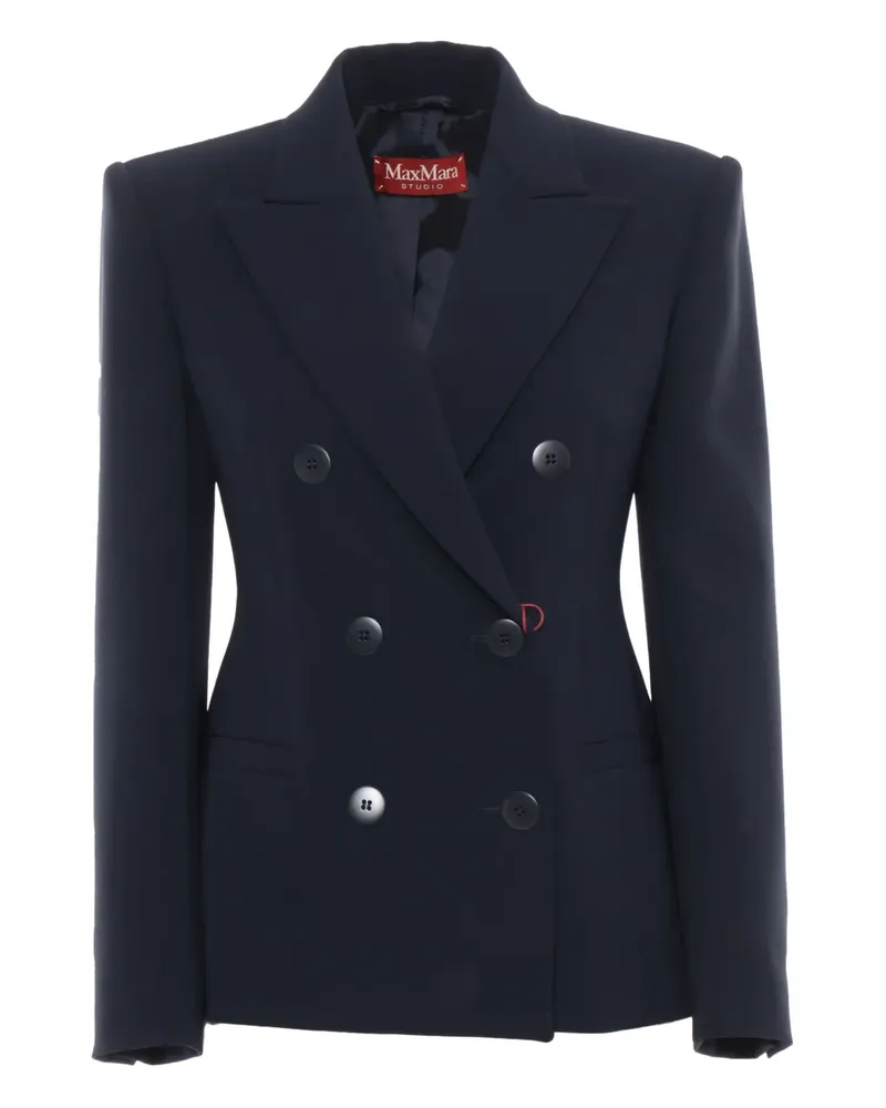Max Mara Doppelreihiger Key Blazer - Blau Blau