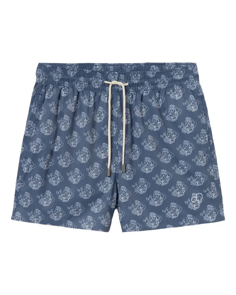 Arrels Barcelona Badeshorts mit grafischem Print - Blau Blau