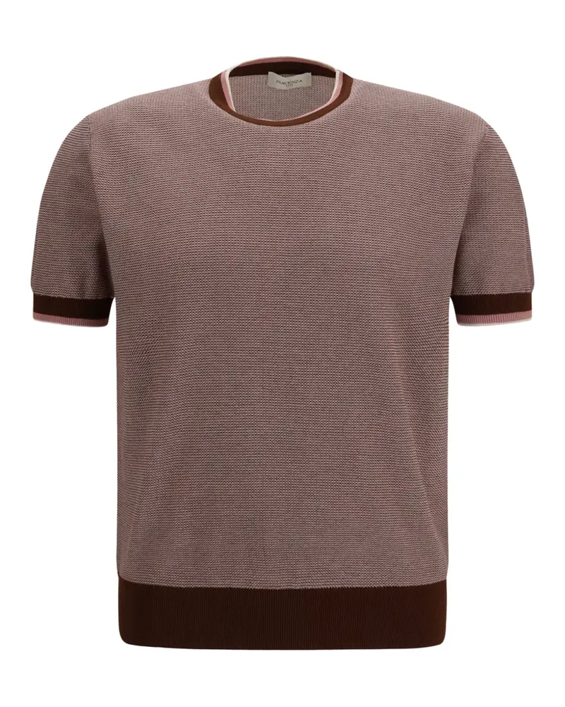 Piacenza Cashmere cotton short sleeve sweater - Braun Braun