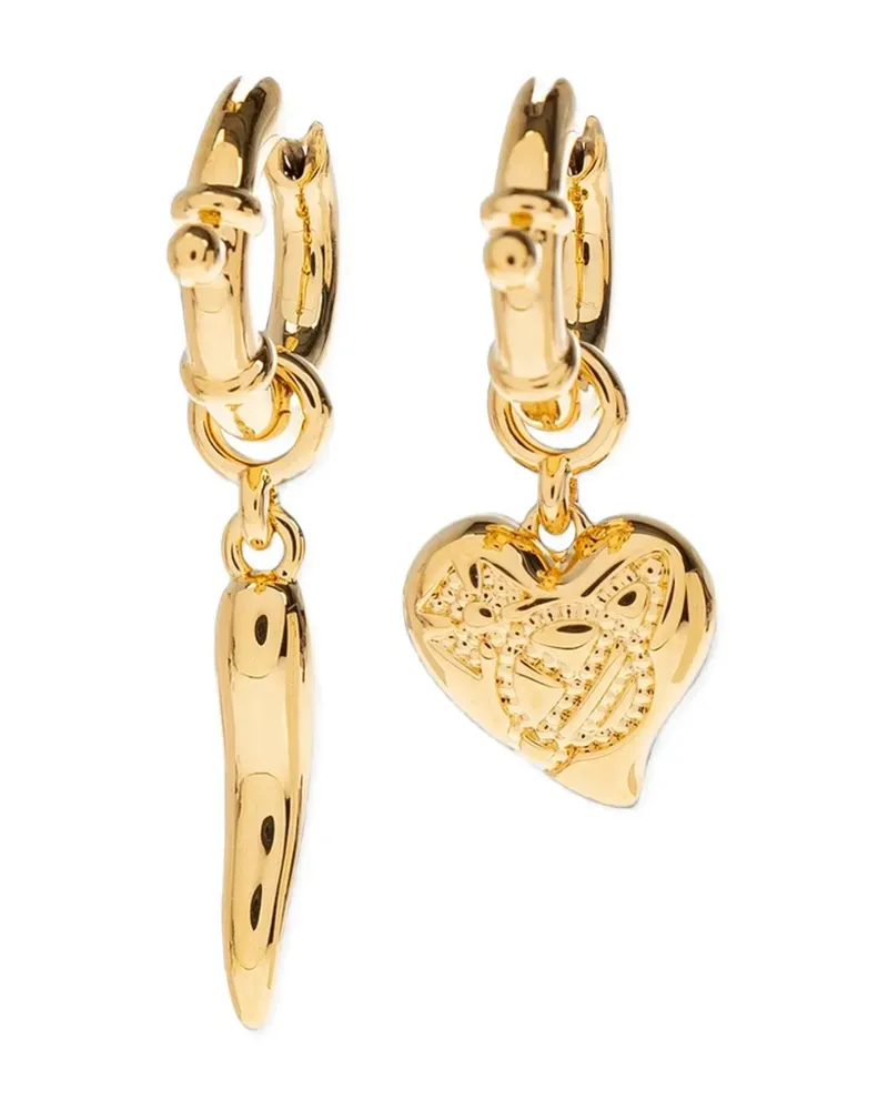 Vivienne Westwood heart and pepper charm earrings - Gold Gold