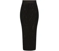 Bleistiftrock mit DG-Logo - Schwarz