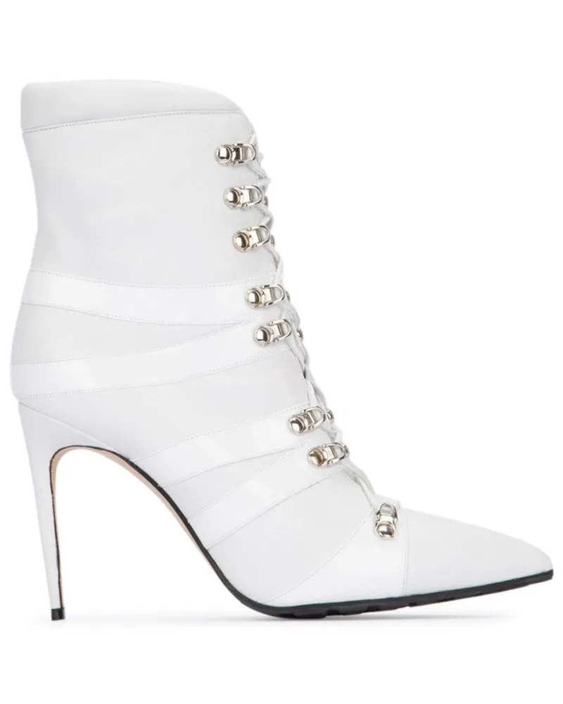 Manolo Blahnik Roblax Stiefel 105mm - Weiß Weiß
