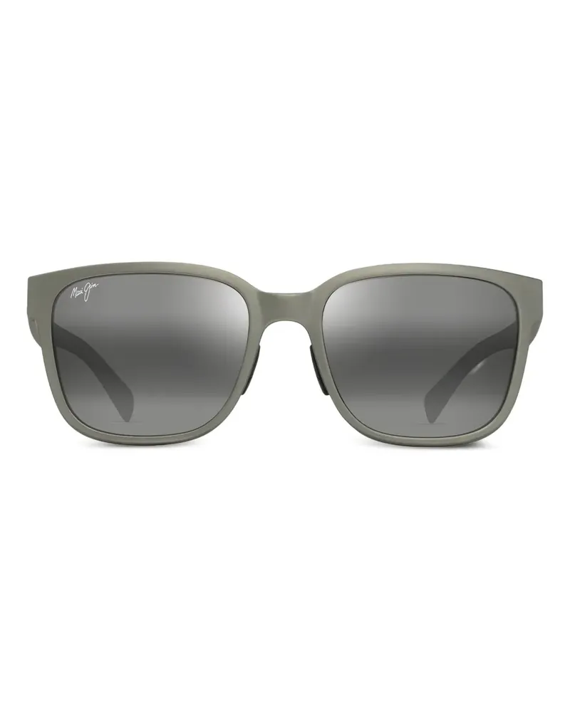 Maui Jim Paulele Af Sonnenbrille mit eckigem Gestell - Grau Grau
