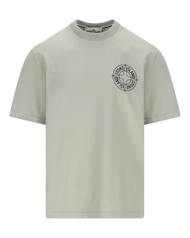 Stone Island logo-print T-shirt - Grau Grau