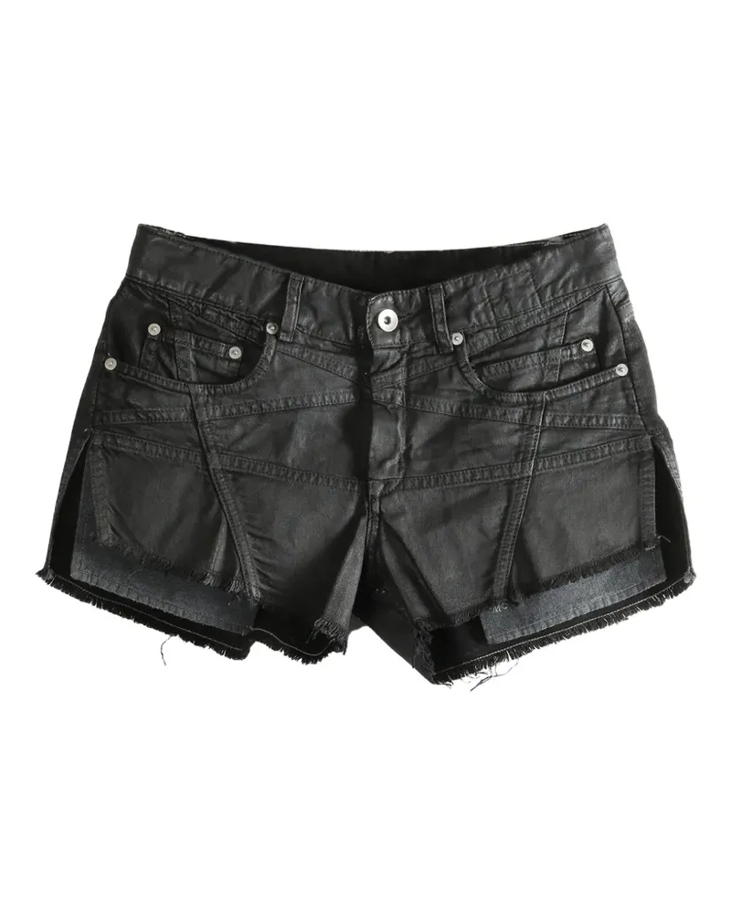 DRKSHDW by Rick Owens fringed-hem shorts - Schwarz Schwarz