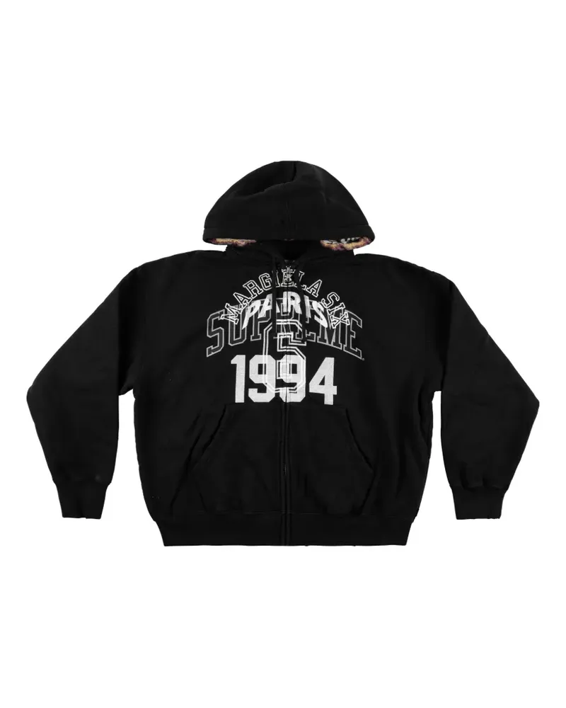 Supreme Being x Maison Margiela zip-up "Black" hoodie - Schwarz Schwarz