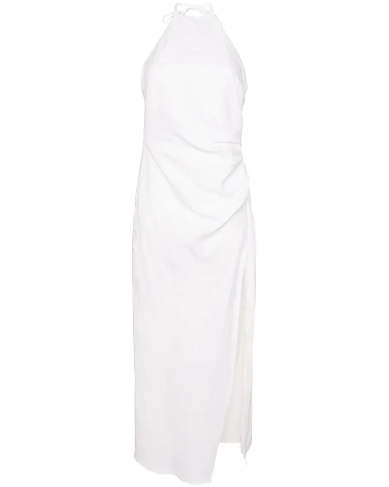 Reformation Sadey Leinenkleid - Weiß Weiß