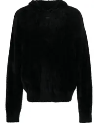 Heliot Emil Hoodie aus Faux Fur Schwarz