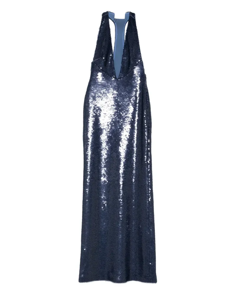 The New Arrivals Ilkyaz Ozel Olympia Maxikleid mit Pailletten - Blau Blau