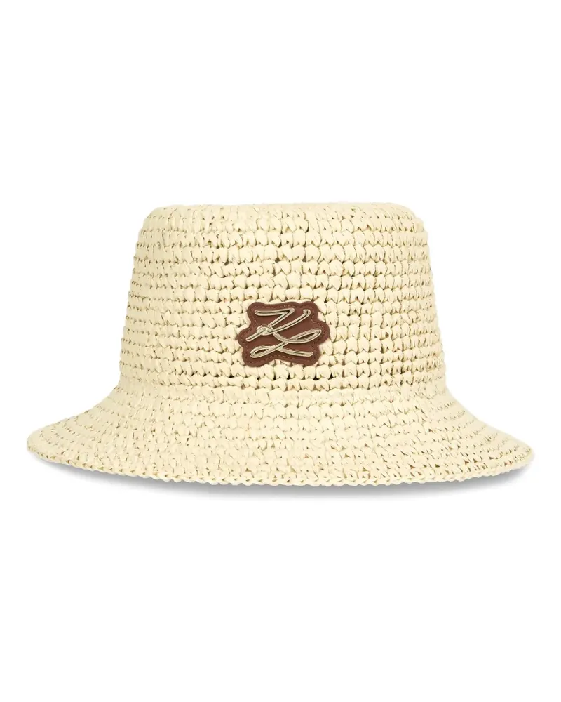 Karl Lagerfeld Gehäkelter Fischerhut - Nude Nude