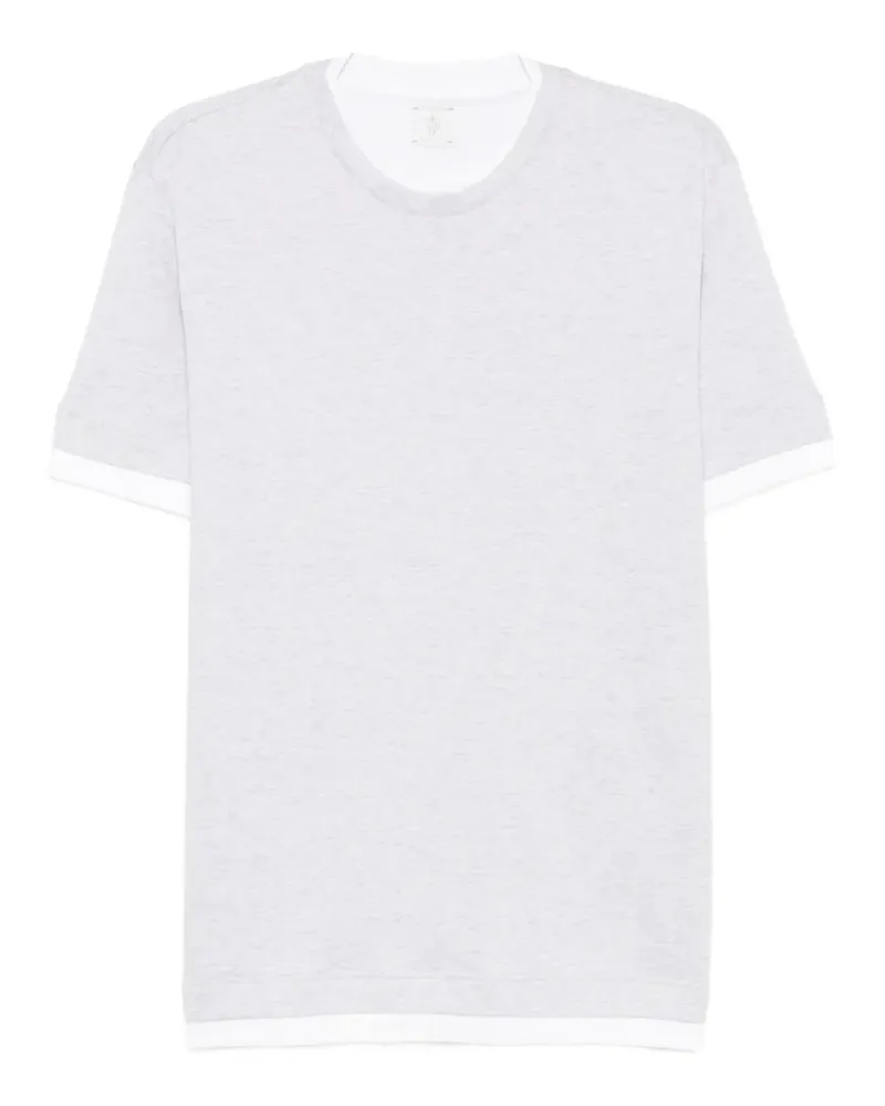 Eleventy short-sleeve round-neck T-shirt - Grau Grau