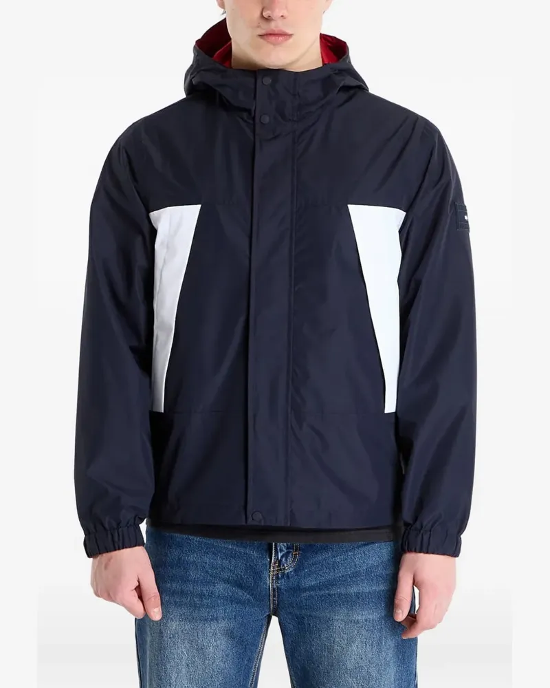 Tommy Hilfiger Wendbare Kapuzenjacke - Blau Blau