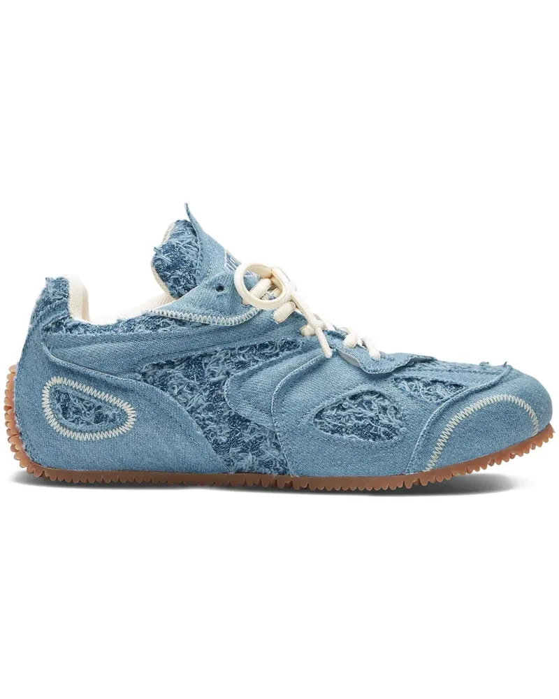 Axel Arigato Ausgefranste Slow Runner Jeans-Sneakers - Blau Blau