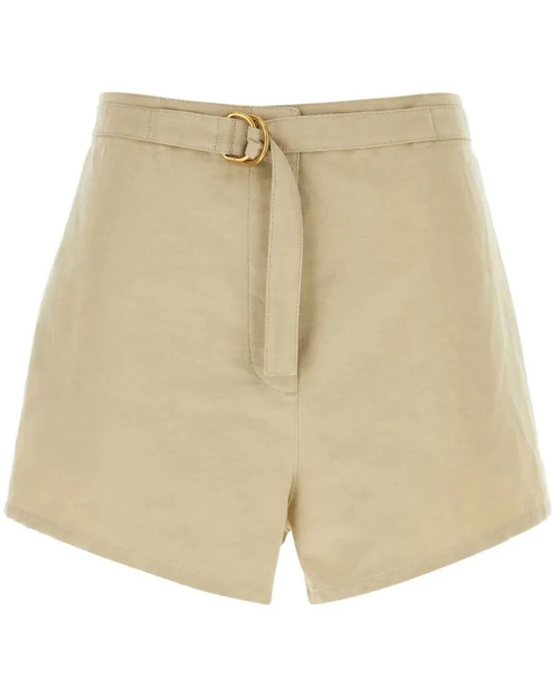 Prada Shorts mit hohem Bund - Nude Nude