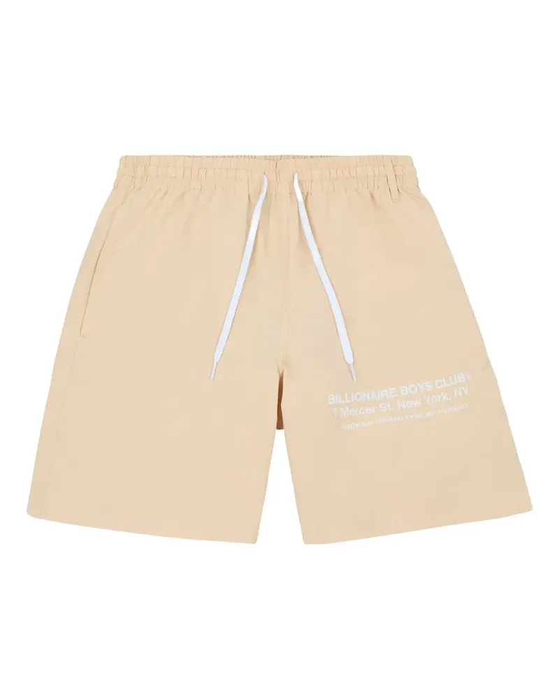 Billionaire Boys Club Mercer Shorts mit Logo-Print - Nude Nude