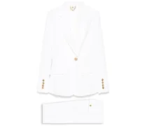Einreihiger Anzug - Weiß