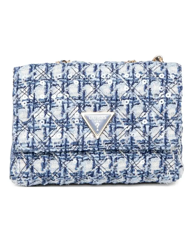 Guess Gesteppte Satchel-Tasche - Blau Blau