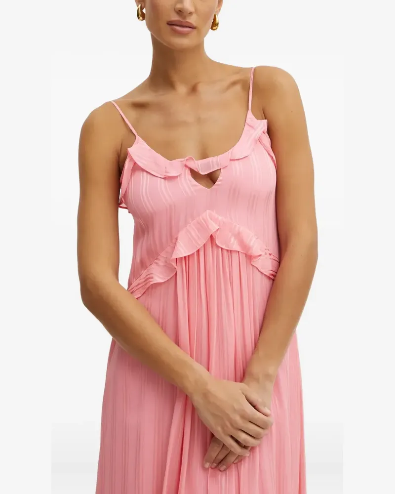 Twin-Set Gerüschtes Kleid mit Falten - Rosa Rosa