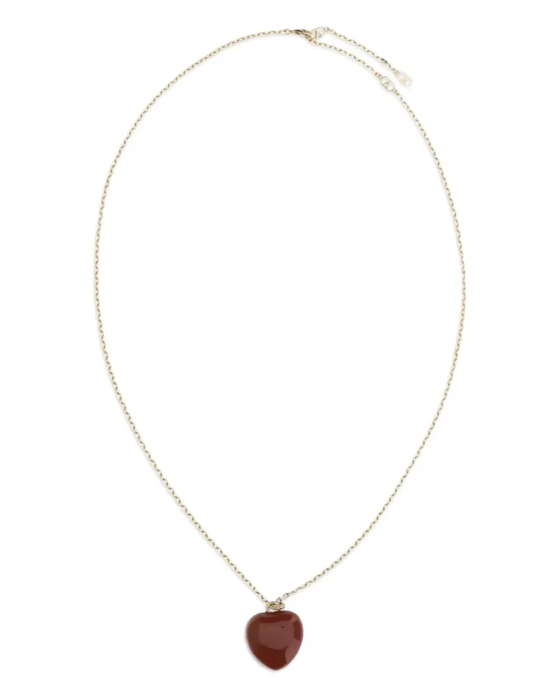 Valentino Garavani heart-pendant necklace - Rot Rot