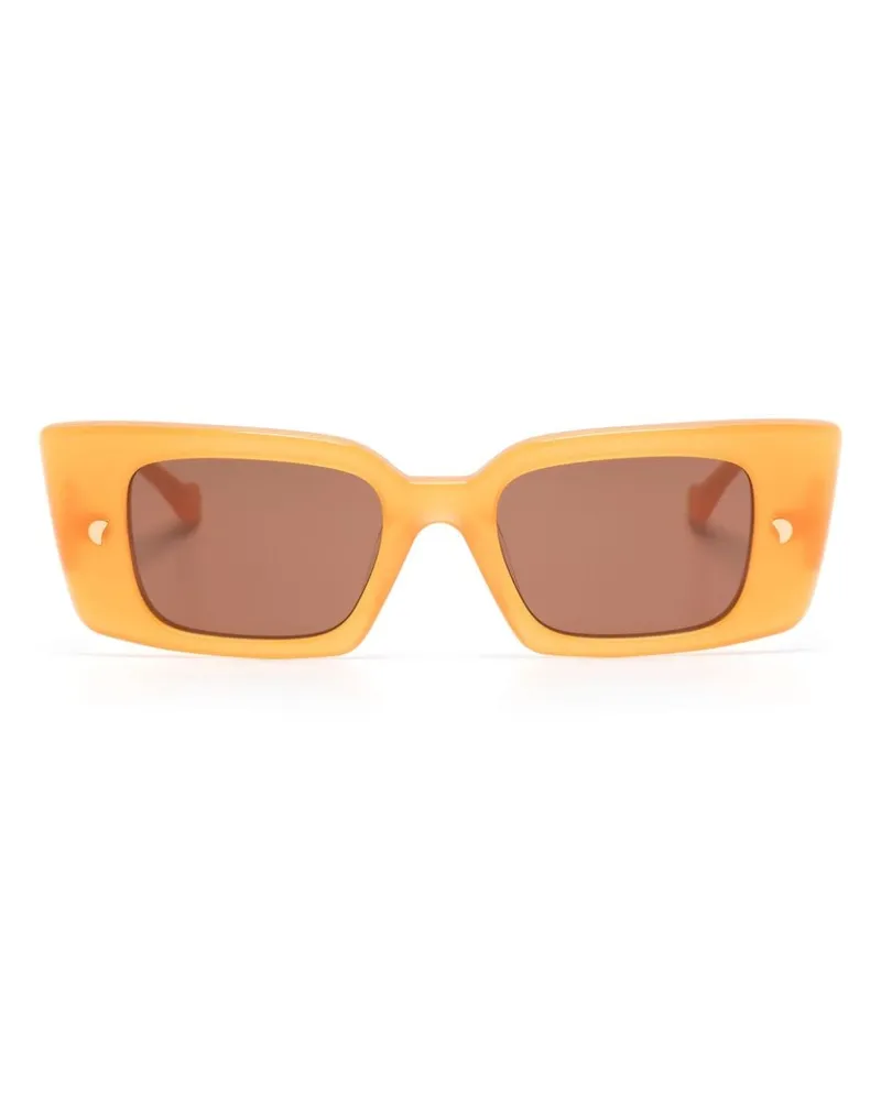 Nanushka Carmel Sonnenbrille mit eckigem Gestell - Orange Orange
