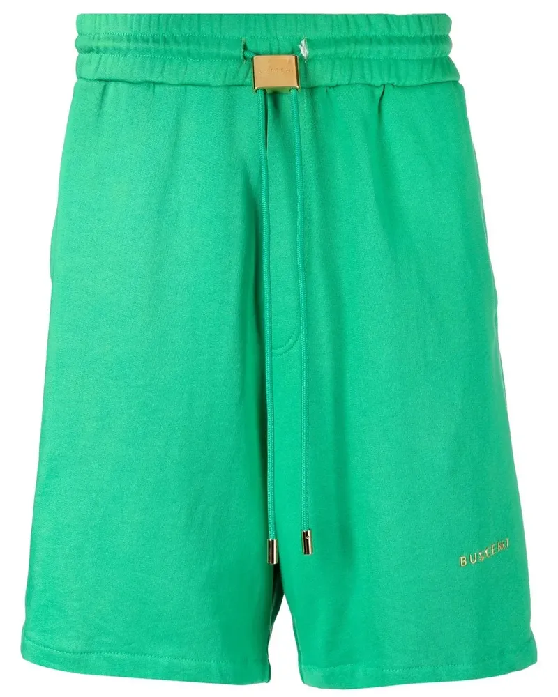 Buscemi Joggingshorts mit Logo-Stickerei - Grün Grün