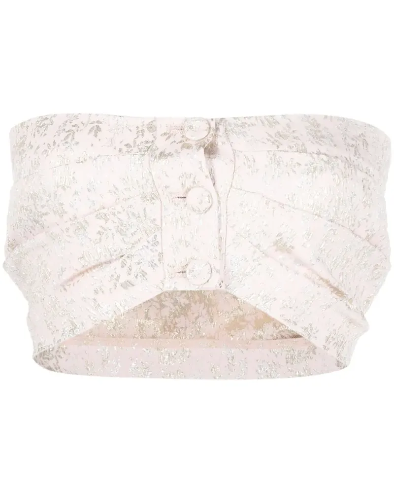 Philosophy Di Lorenzo Serafini Cropped-Top mit Jacquardmuster - Rosa Rosa