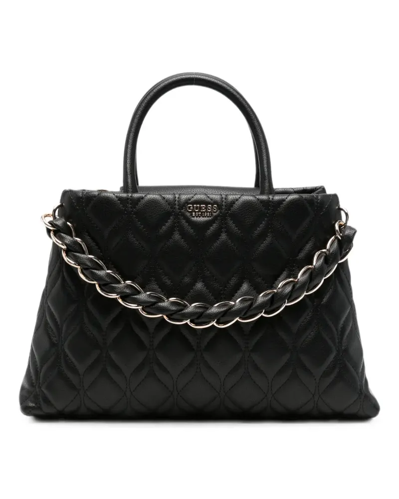 Guess quilted tote bag - Schwarz Schwarz