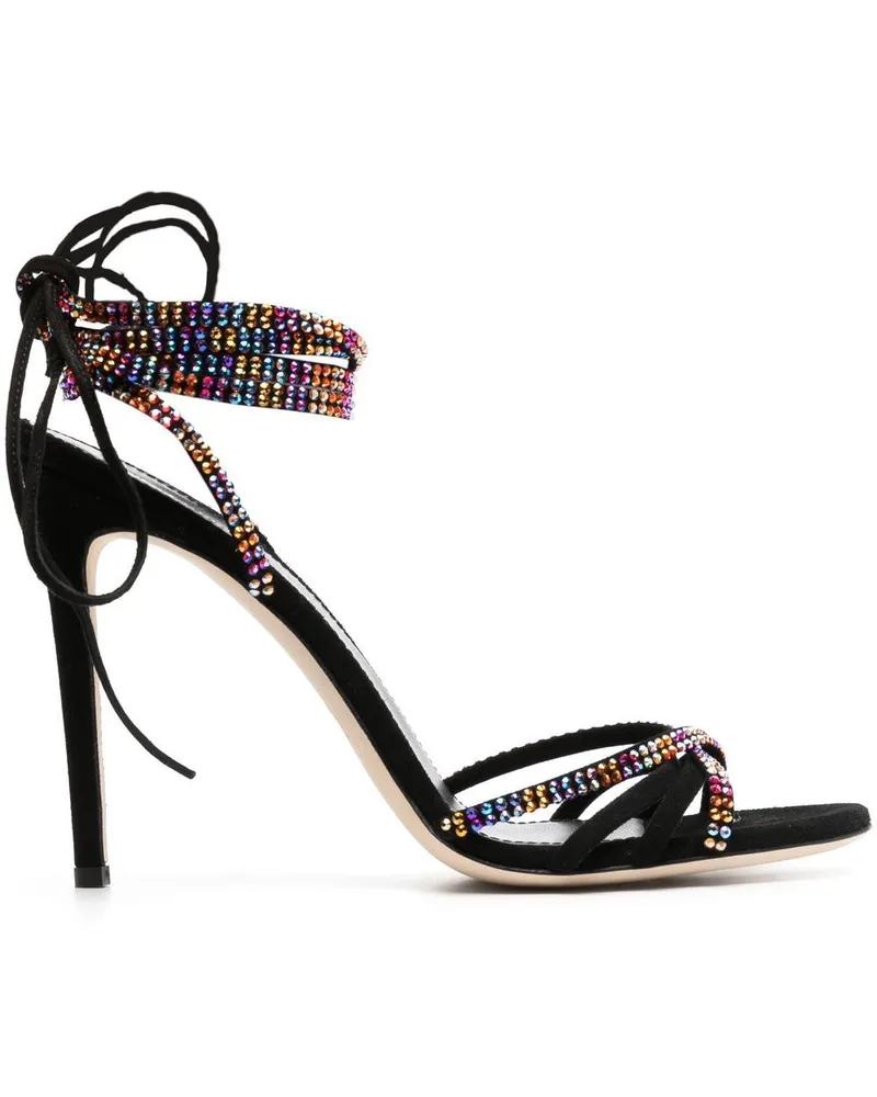 Paris Texas Holly Nicole Sandalen 105mm - Schwarz Schwarz