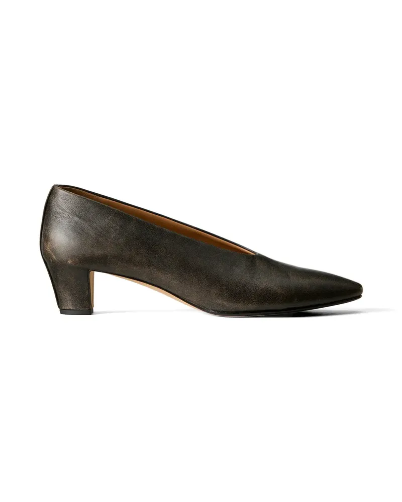 Calvin Klein distressed-effect pointed-toe pumps - Schwarz Schwarz