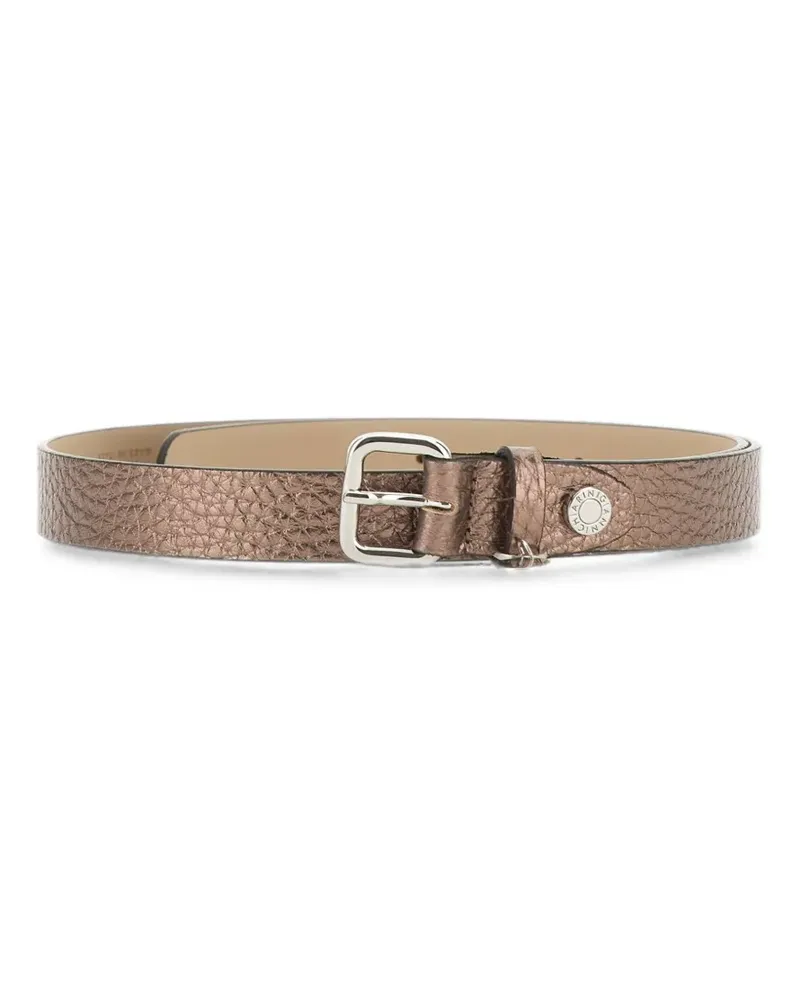 Gianni Chiarini maxi-grain leather belt - Braun Braun