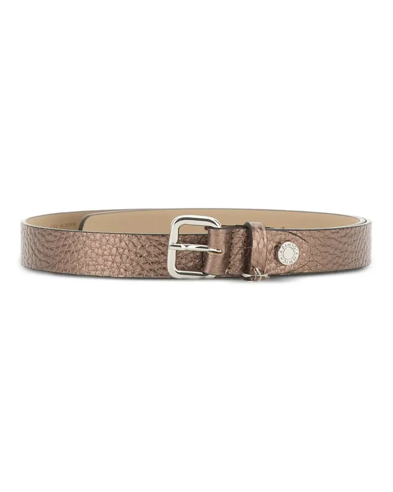 Gianni Chiarini maxi-grain leather belt - Braun Braun