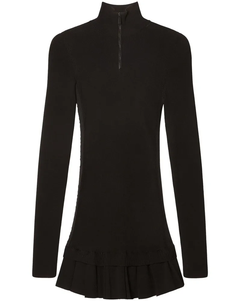 OFF-WHITE Minikleid mit Stehkragen - Schwarz Schwarz