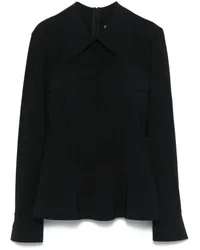 Chiara Boni Bluse im Corsage-Look Schwarz