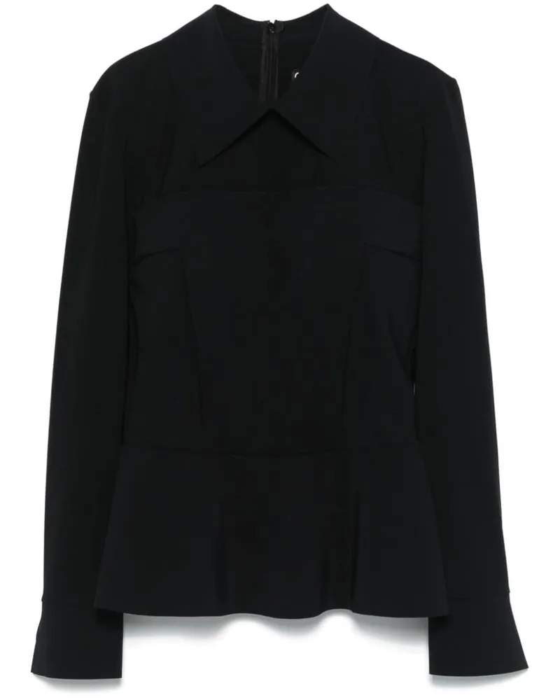 Chiara Boni Bluse im Corsage-Look - Schwarz Schwarz
