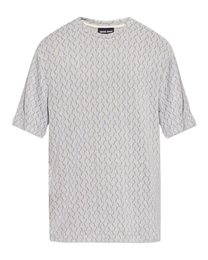 Giorgio Armani Geometrisch gemustertes T-Shirt - Nude Nude