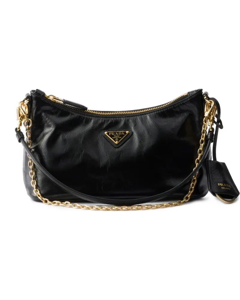 Prada Handtasche aus Leder - Schwarz Schwarz