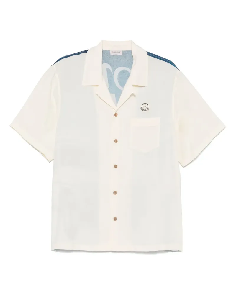 Moncler x Mercedes-Bens Hemd mit grafischem Print - Nude Nude