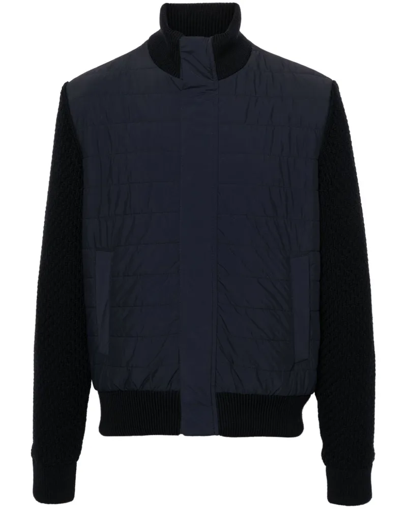 Herno Jacke mit wattierten Einsätzen - Blau Blau