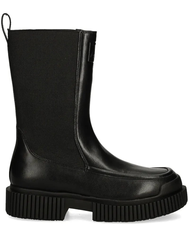Armani Exchange Stiefel mit Logo-Prägung - Schwarz Schwarz